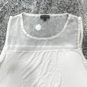 Vince Camuto White Sleeveless Fashion Top